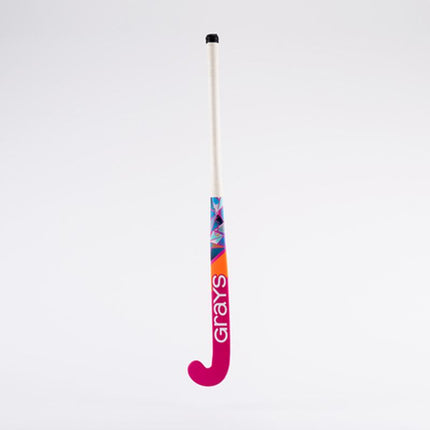 Grays Blast Ultrabow Micro Junior Wooden Hockey Stick Pink 2023