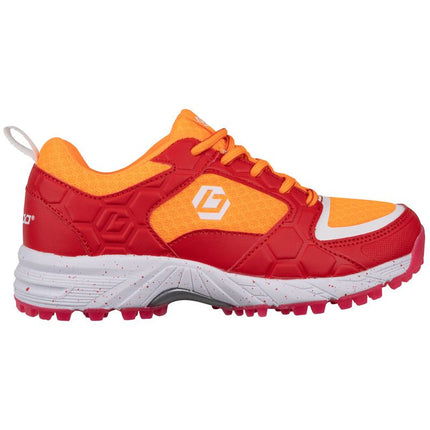 Brabo Tribute Junior Hockey Shoes 2022 Orange/Red