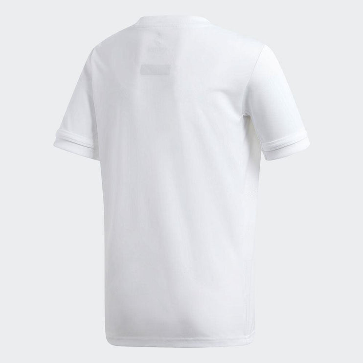 Adidas T19 Youths Short Sleeve Tee White