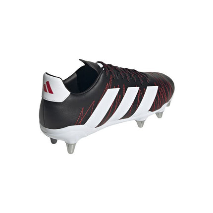 Adidas Kakari SG Rugby Boots Black/Silver/Red