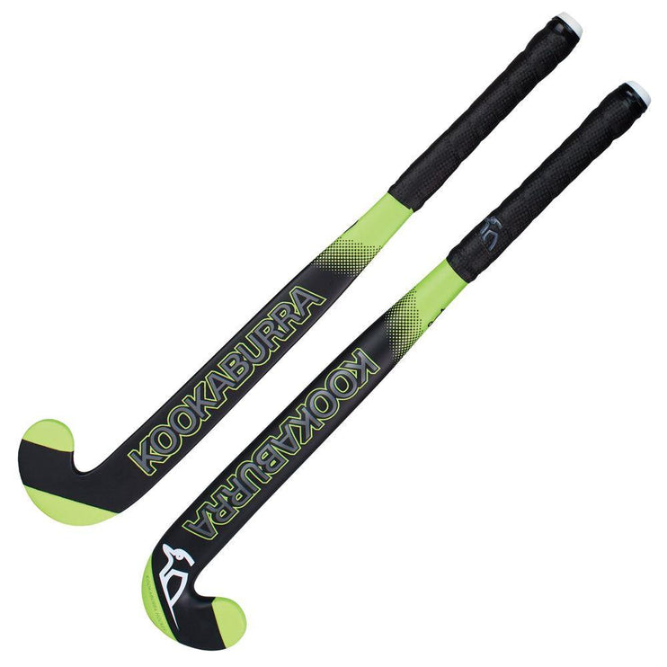 Kookaburra Neon Black Wooden Hockey Stick 2021