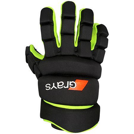 Grays Pro 5X Gloves Black Left Hand Neon Yellow