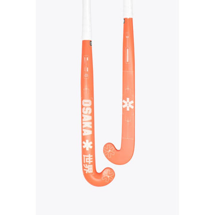 Osaka Vision 10 Grow Bow Junior Composite Hockey Stick - Peach/White 2023