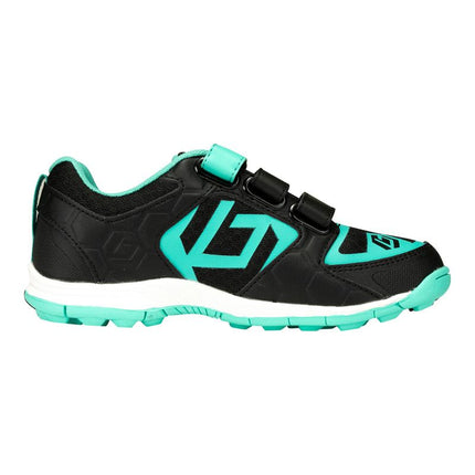 Brabo Velcro Hockey Shoes 2023 Black/Turquoise