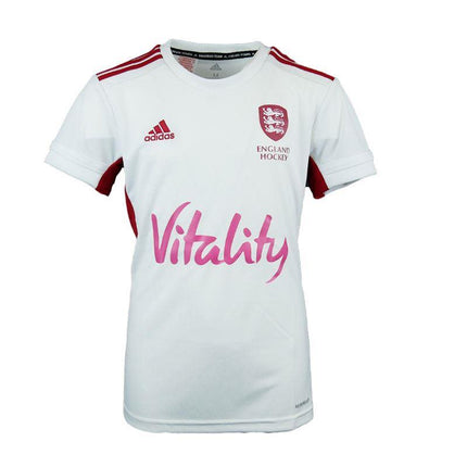 Adidas England Hockey Girls Away Replica Shirt - White