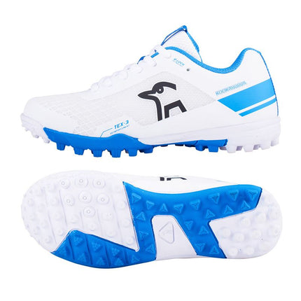 Kookaburra KC 5.0 Rubber Junior Cricket Shoes White/Royal 2024