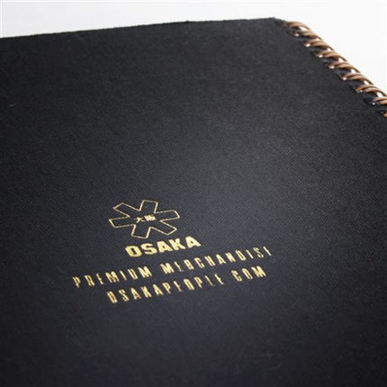 Osaka Cloth Notebook #Black/Bronze