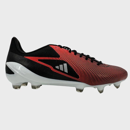 Adidas Adizero RS15 Pro FG Rugby Boots Black/Silver/Red