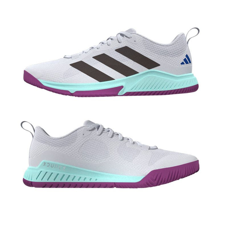 Adidas Court Team Bounce 2.0 Women's Indoor Hockey Shoes White/Purple 2024