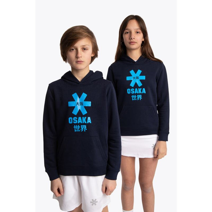 Osaka Deshi Kids Hoodie Blue Star Navy Melange