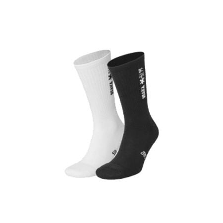 Osaka Duo Crew Sports Socks Black and White 2023