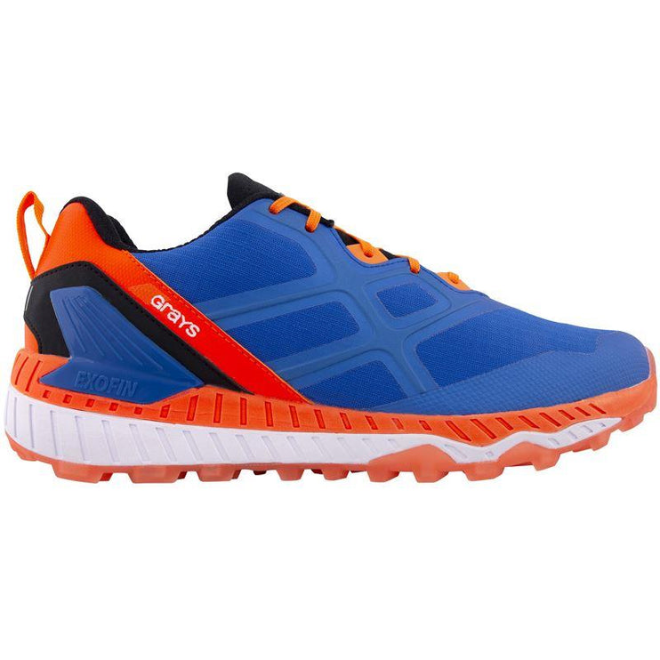 Grays Raid Hockey Shoes Blue/Orange/White 2022