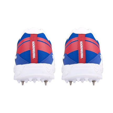 Kookaburra KC 1.0 Spike Junior Cricket Shoes White/Blue/Red 2024