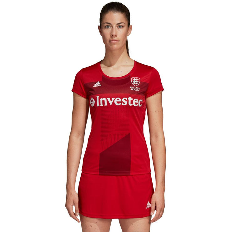 Adidas England Hockey Womens Home Replica Jersey Red