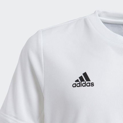 Adidas T19 Youths Short Sleeve Tee White