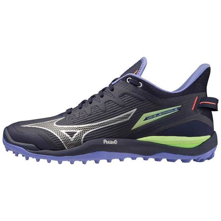 Mizuno Wave Leopardus Evening Blue/Techno Green/Lolite Hockey Shoes 2023