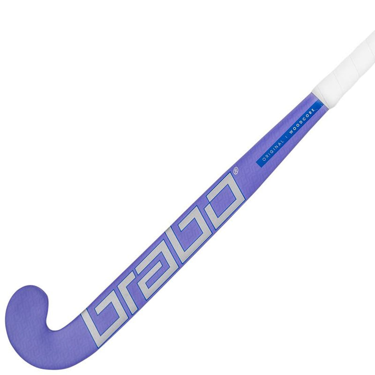 Brabo O'Geez Original Lavender/Silver Junior Wooden Hockey Stick 2022