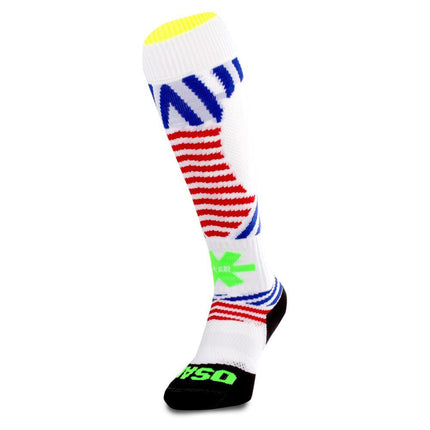 Osaka Sox Hockey Socks - Razzle Dazzle White