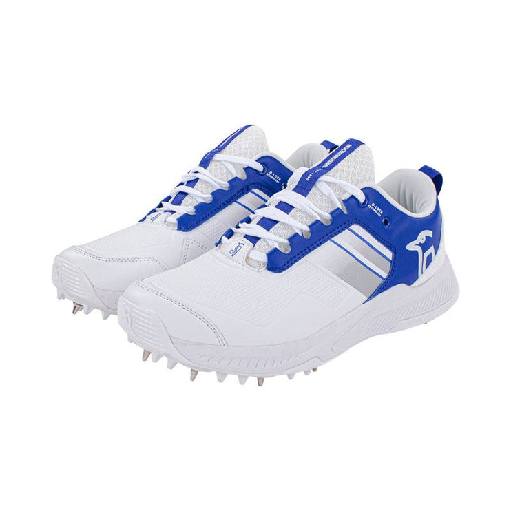 Kookaburra KC 1.0 Spike Cricket Shoes 2023 White/Royal