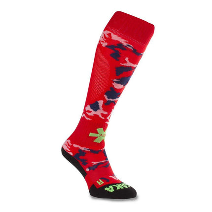 Osaka Sox Hockey Socks - Red Camo/Green