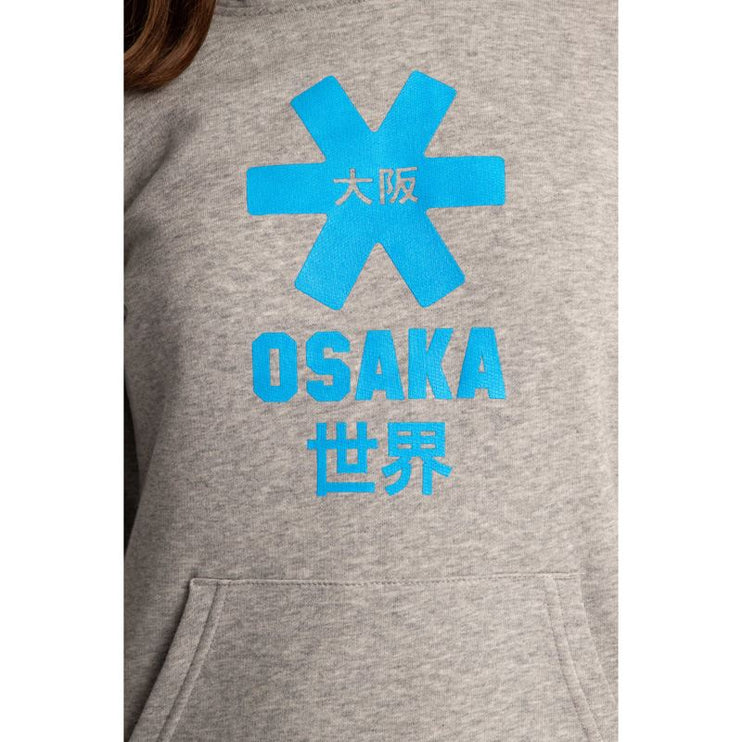 Osaka Deshi Kids Hoodie Blue Star Heather Grey