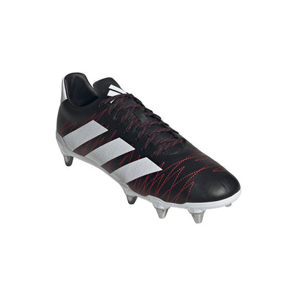 Adidas Kakari SG Rugby Boots Black/Silver/Red