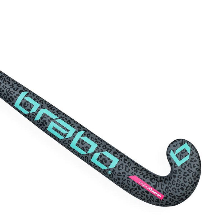 Brabo O'Geez Animal Cheetah Silver/Mint Junior Hockey Stick 2020