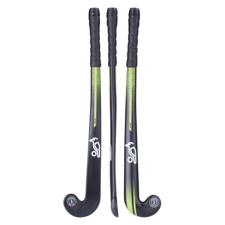 Kookaburra Neon Black Junior Hockey Stick 2023