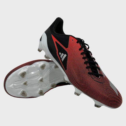 Adidas Adizero RS15 Pro FG Rugby Boots Black/Silver/Red