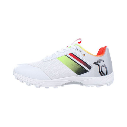 Kookaburra KC 2.0 Rubber Junior Cricket Shoes 2023 White/Red/Yellow