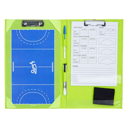 Kookaburra Coaches Folder Lime