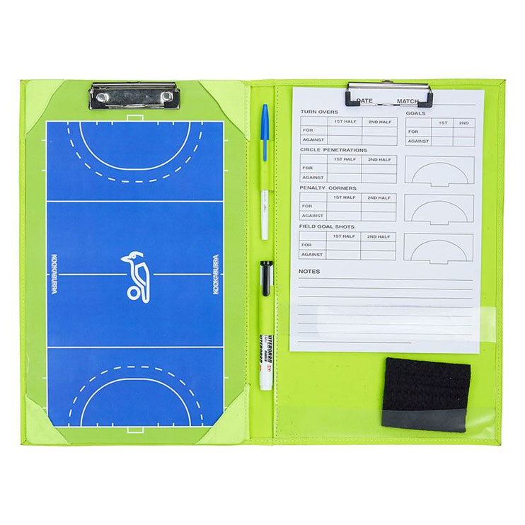 Kookaburra Coaches Folder Lime