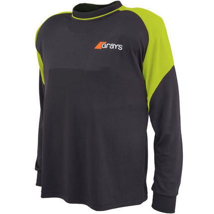 Grays Nitro Long Sleeve Goalkeeping Smock Black/Fluo Yellow