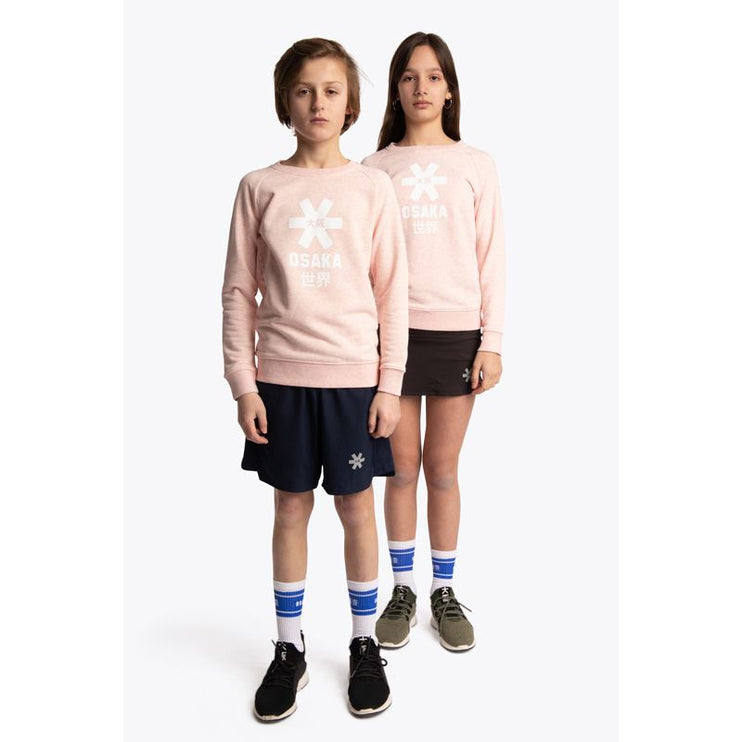 Osaka Deshi Kids Sweater White Star Cream Heather Pink