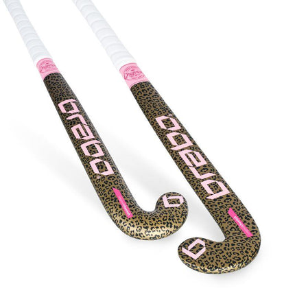 Brabo O'Geez Animal Cheetah Pink Junior Hockey Stick 2020