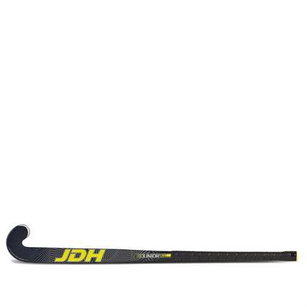 JDH Junior Mid Bow Glass Fibre Hockey Stick Yellow 2021