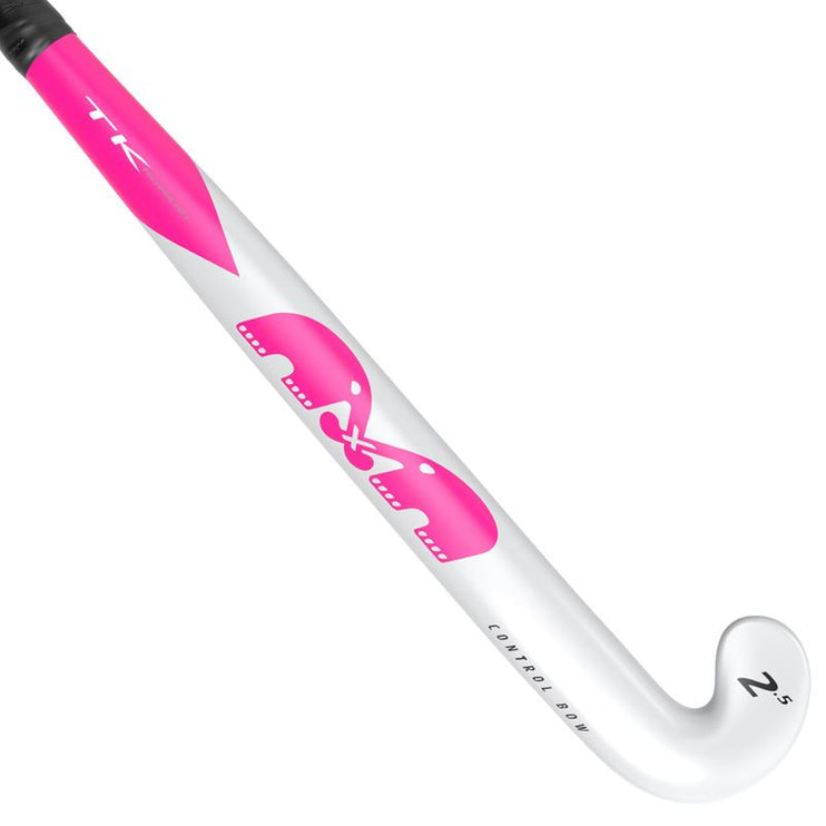 TK 2.5 Control Bow White-Pink Hockey Stick 2023