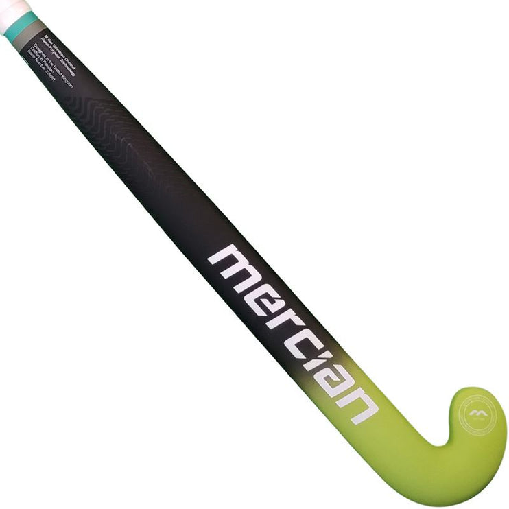 Mercian Genesis CF25 Dark Lime Junior Hockey Stick 2023