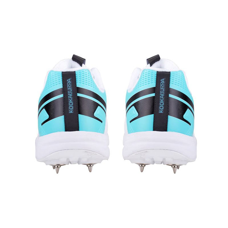 Kookaburra KC 3.0 Spike Cricket Shoes White/Aqua 2024