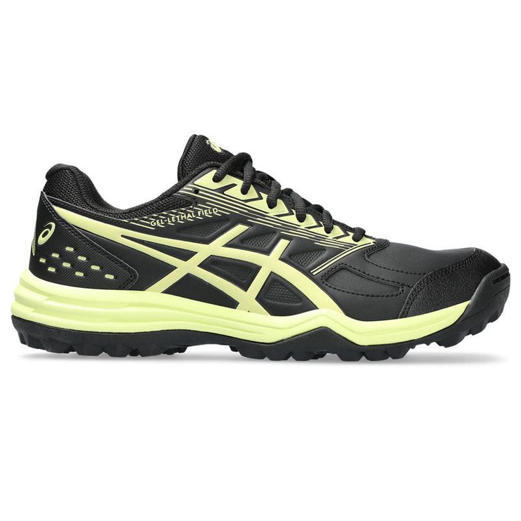 Asics Gel-Lethal Field Mens Hockey Shoes Black/Glow Yellow 2023