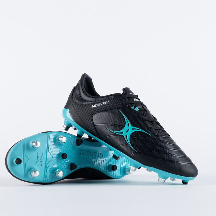 Gilbert Sidestep X15 6 Stud Aqua Rugby Boots 2023