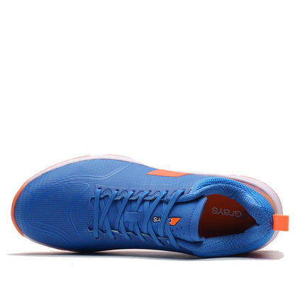 Grays Aero Cage Junior Hockey Shoe Blue/Orange 2023