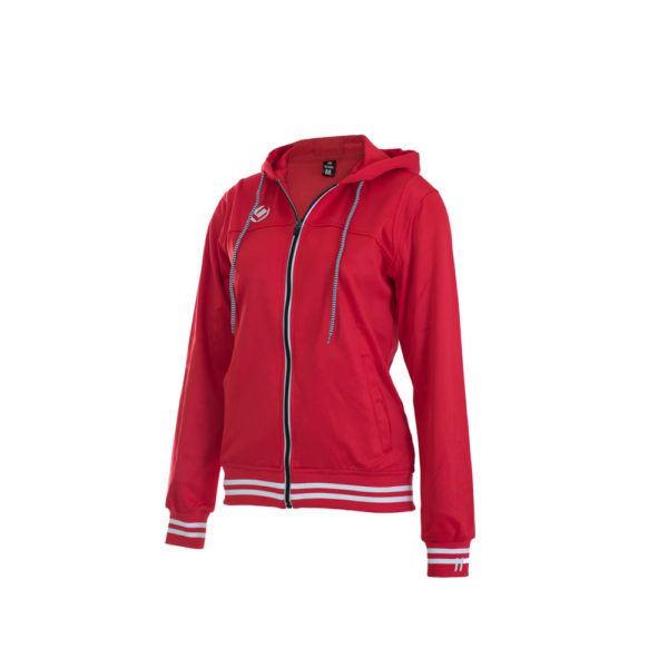 Brabo Womens Tech Hooded Jacket Red