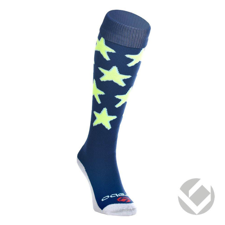 Brabo Socks Stars Navy/Yellow