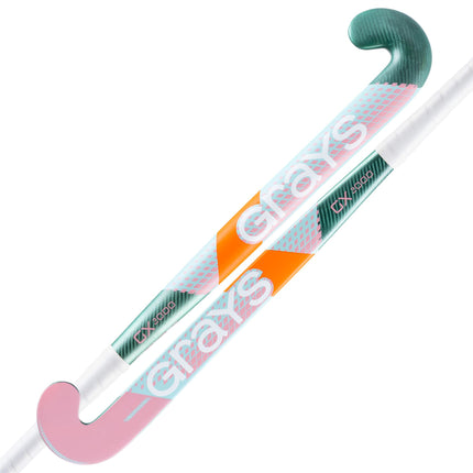 Grays GX2000 Dynabow Mint-Coral Junior Hockey Stick 2023