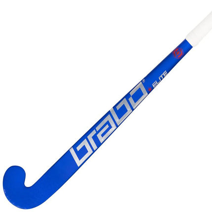 Brabo Elite 2 WTB TeXtreme Blue/Silver/Red Junior LB II Composite Hockey Stick 2022