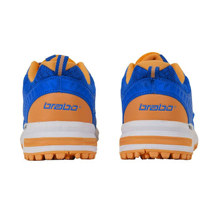 Brabo Elite Junior Hockey Shoes 2021 Blue/Orange