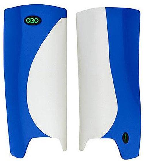 OBO Robo Hi-Rebound Leg Guards White/Blue