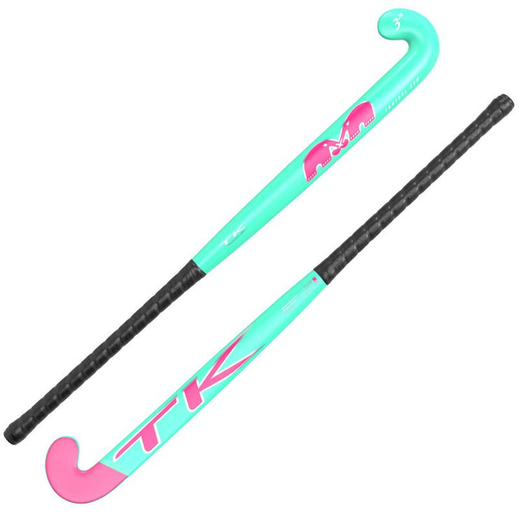 TK 3 Control Bow Junior Hockey Stick Aqua-Pink 2023