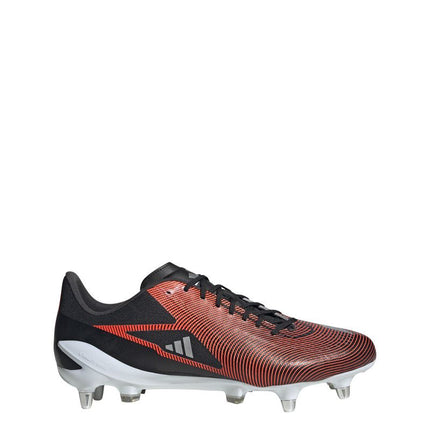 Adidas Adizero RS15 Pro SG Rugby Boots Black/Silver/Red